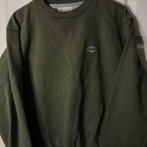 Olive green Champion crewneck